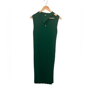 Zara Asymmetrical Dark Green Dress